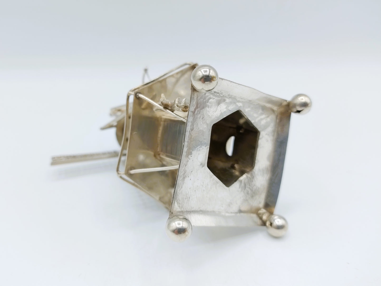 Zilveren miniatuur molen, J. van Straten,  Hoorn, 1900