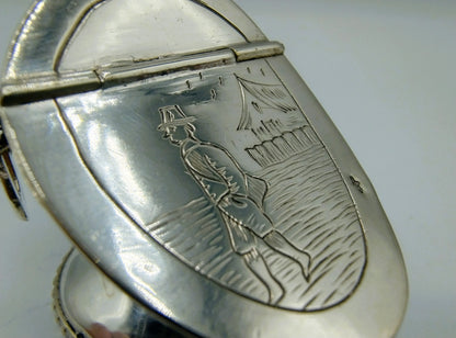 Zilveren miniatuur kolenbak, 20e eeuws