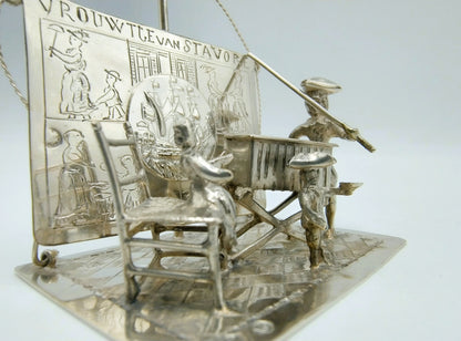 Zilveren miniatuur 'Vrouwtje van Stavoren', J. van Straten & Co, Hoorn, 1900