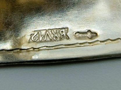 Zilveren miniatuur trekschuit met paard, B. Verhoogt, Hoorn, ca. 1930