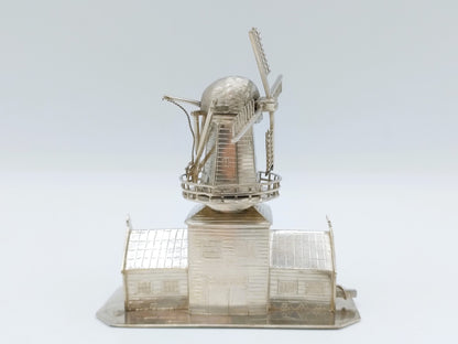 Zilveren miniatuur zaagmolen, J. Held, Amsterdam, 1882