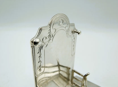 Zilveren miniatuur haardplaat, Wed. van Halteren, Schoonhoven, 1884
