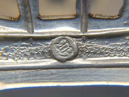 Zilveren miniatuur trekschuit, Schoonhoven,  1896