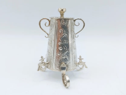 Zilveren miniatuur koffiekan,  H. Hooijkaas, Schoonhoven, ca. 1910