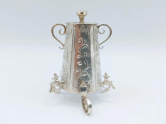 Zilveren miniatuur koffiekan,  H. Hooijkaas, Schoonhoven, ca. 1910