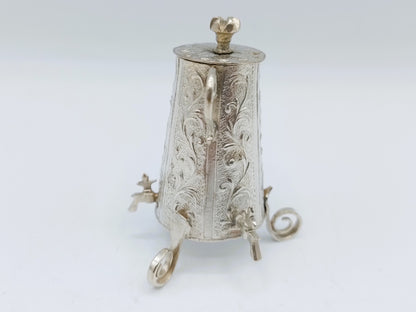 Zilveren miniatuur koffiekan,  H. Hooijkaas, Schoonhoven, ca. 1910