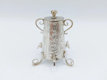 Zilveren miniatuur koffiekan,  H. Hooijkaas, Schoonhoven, ca. 1910