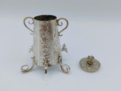 Zilveren miniatuur koffiekan,  H. Hooijkaas, Schoonhoven, ca. 1910