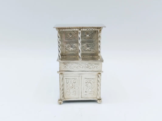Miniatur-Buffetschrank aus Silber, 19. Jahrhundert