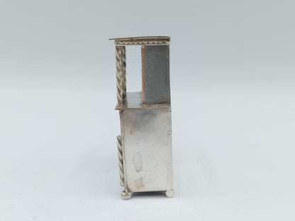 Zilveren miniatuur buffetkast, 19e eeuws