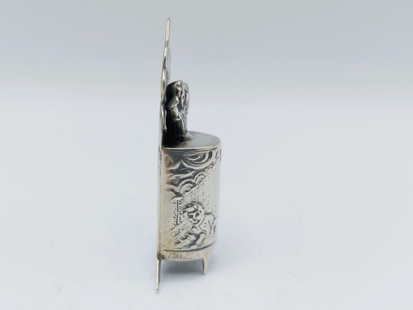 Zilveren miniatuur kinderstoel, J.W. van Waveren, Haarlem