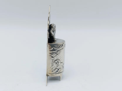 Zilveren miniatuur kinderstoel, J.W. van Waveren, Haarlem