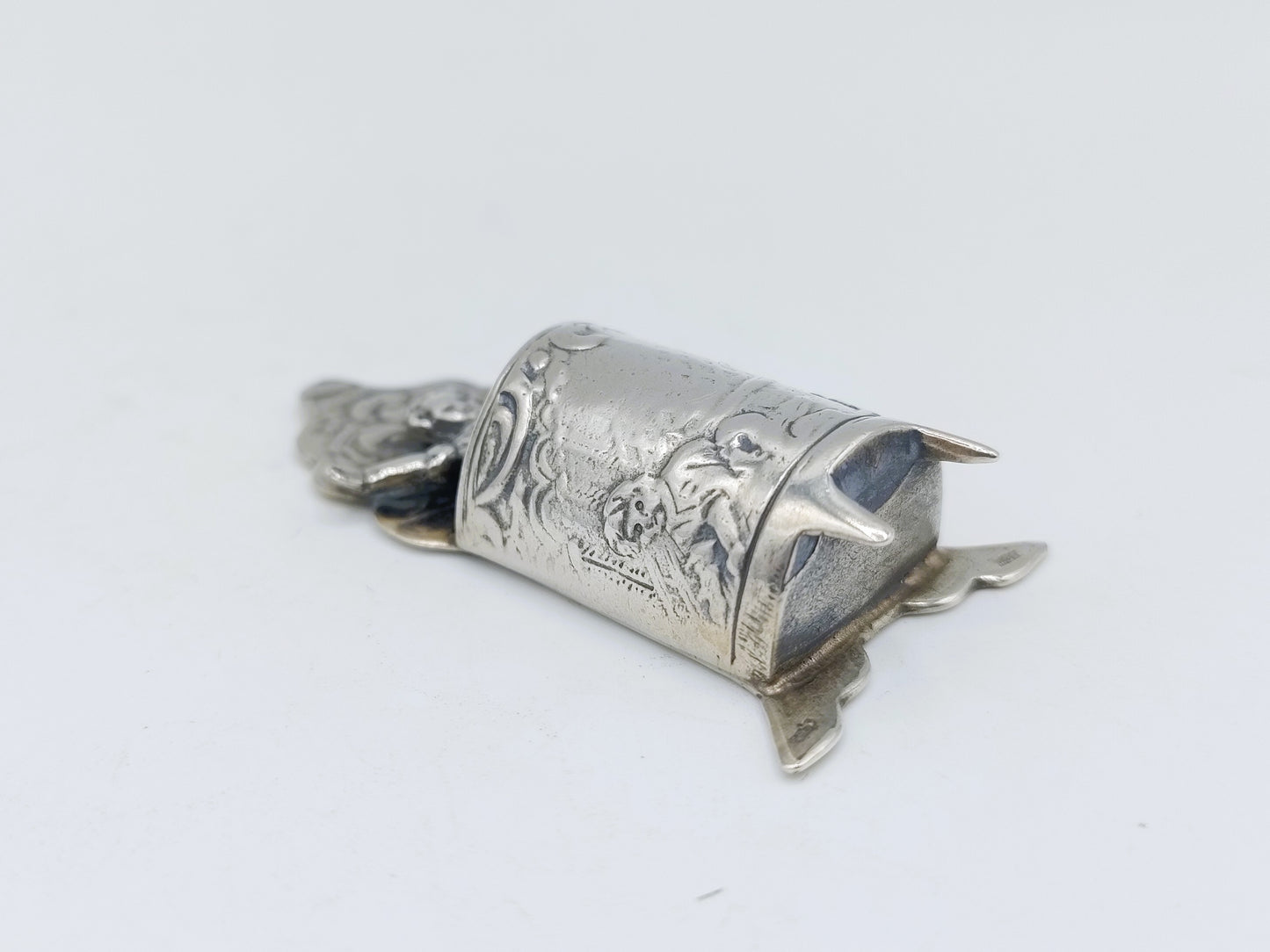 Zilveren miniatuur kinderstoel, J.W. van Waveren, Haarlem