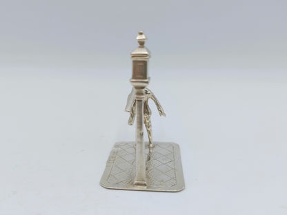 Zilveren miniatuur lantaarn opsteker, D.N. Bridge, Londen, 1889