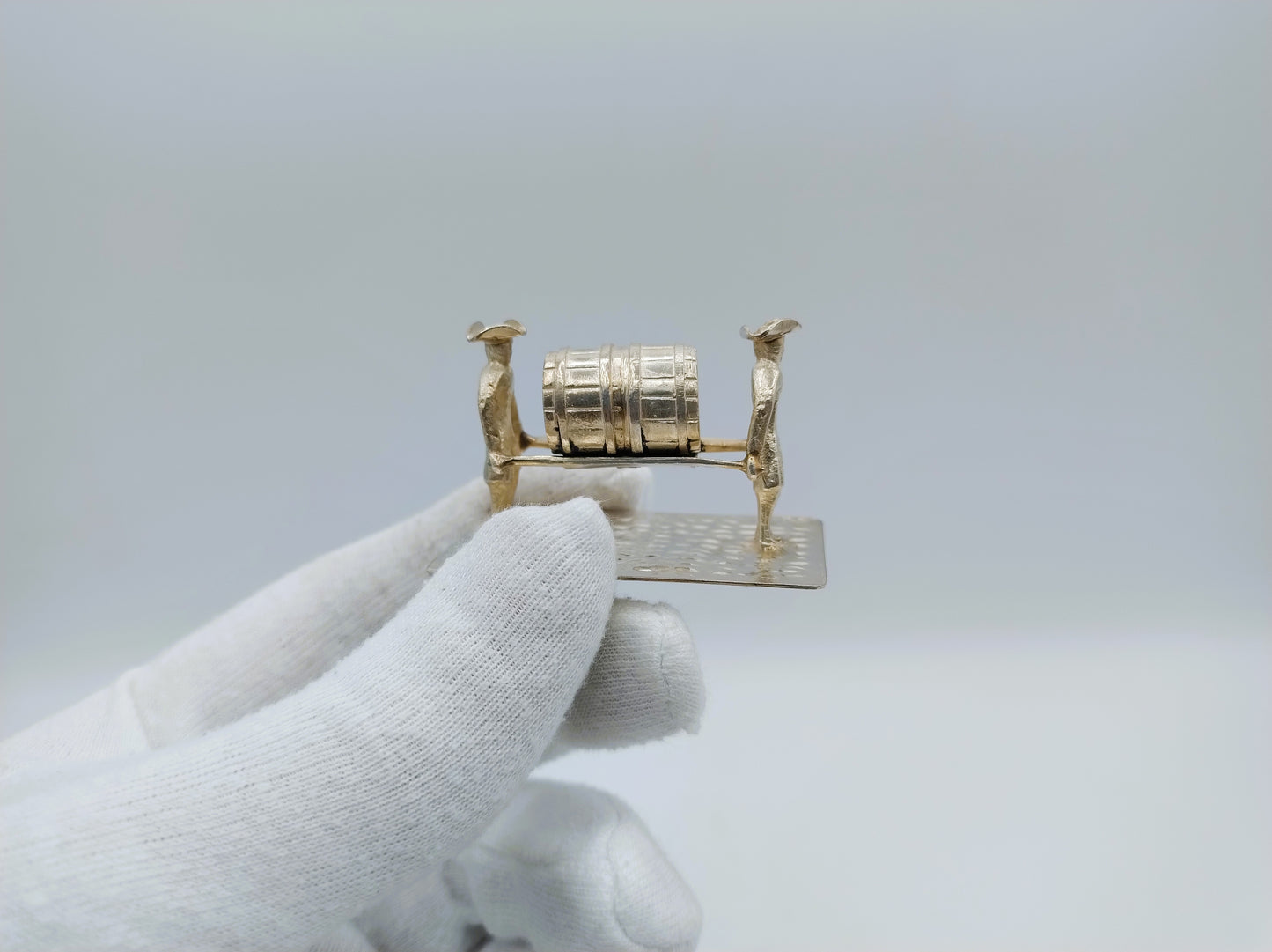 Zilveren miniatuur ton dragers, Dublin, 1829