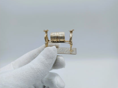 Zilveren miniatuur ton dragers, Dublin, 1829