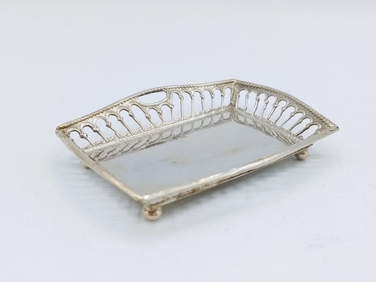 Zilveren miniatuur dienblad, B. Brandenburg, Schoonhoven, ca. 1905