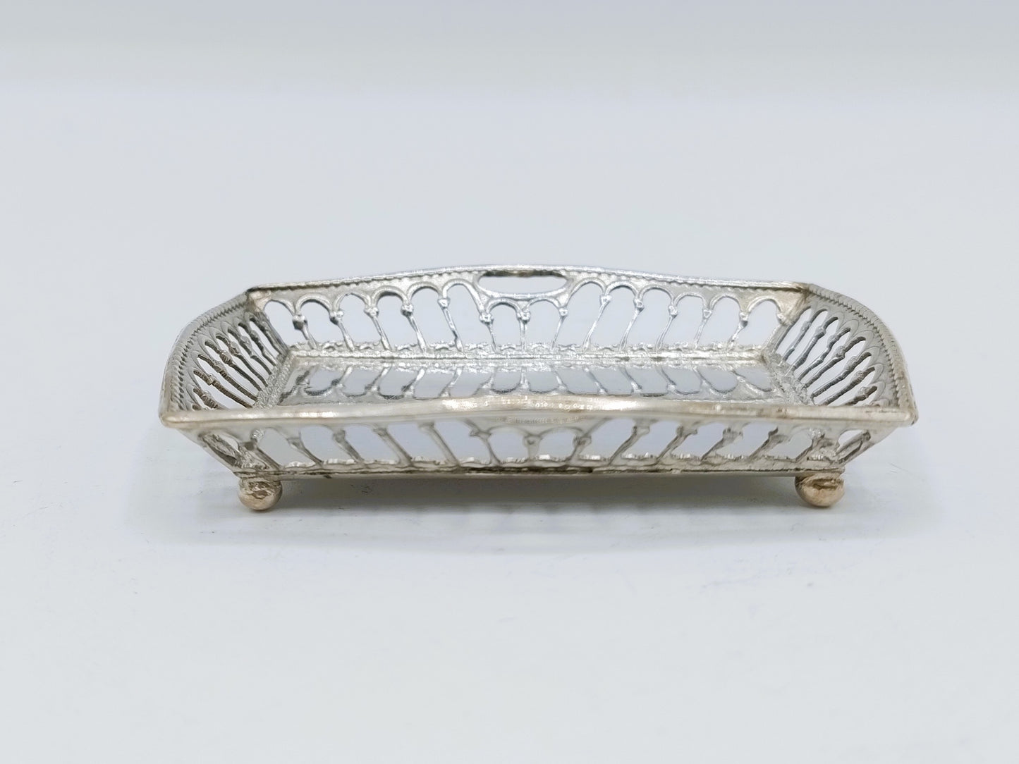Zilveren miniatuur dienblad, B. Brandenburg, Schoonhoven, ca. 1905