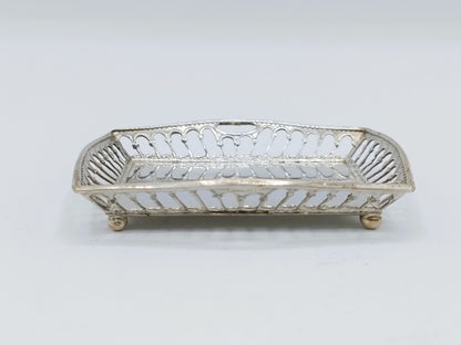 Zilveren miniatuur dienblad, B. Brandenburg, Schoonhoven, ca. 1905
