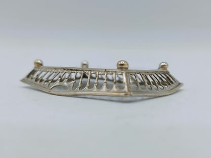 Zilveren miniatuur dienblad, B. Brandenburg, Schoonhoven, ca. 1905