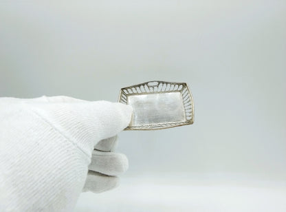 Zilveren miniatuur dienblad, B. Brandenburg, Schoonhoven, ca. 1905