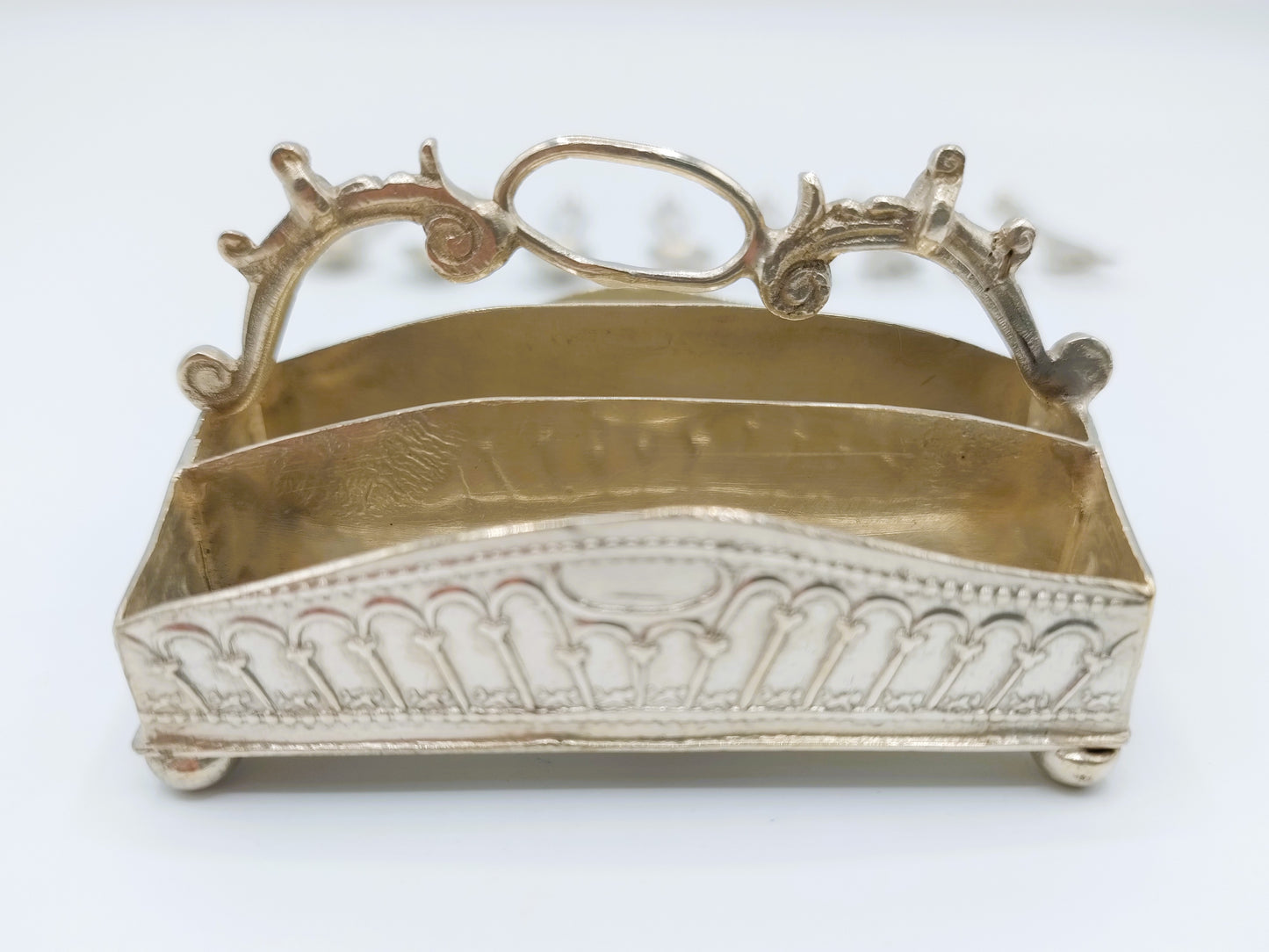 Zilveren miniatuur bestekdoos met lepels en vorken, Alkmaar,  1906