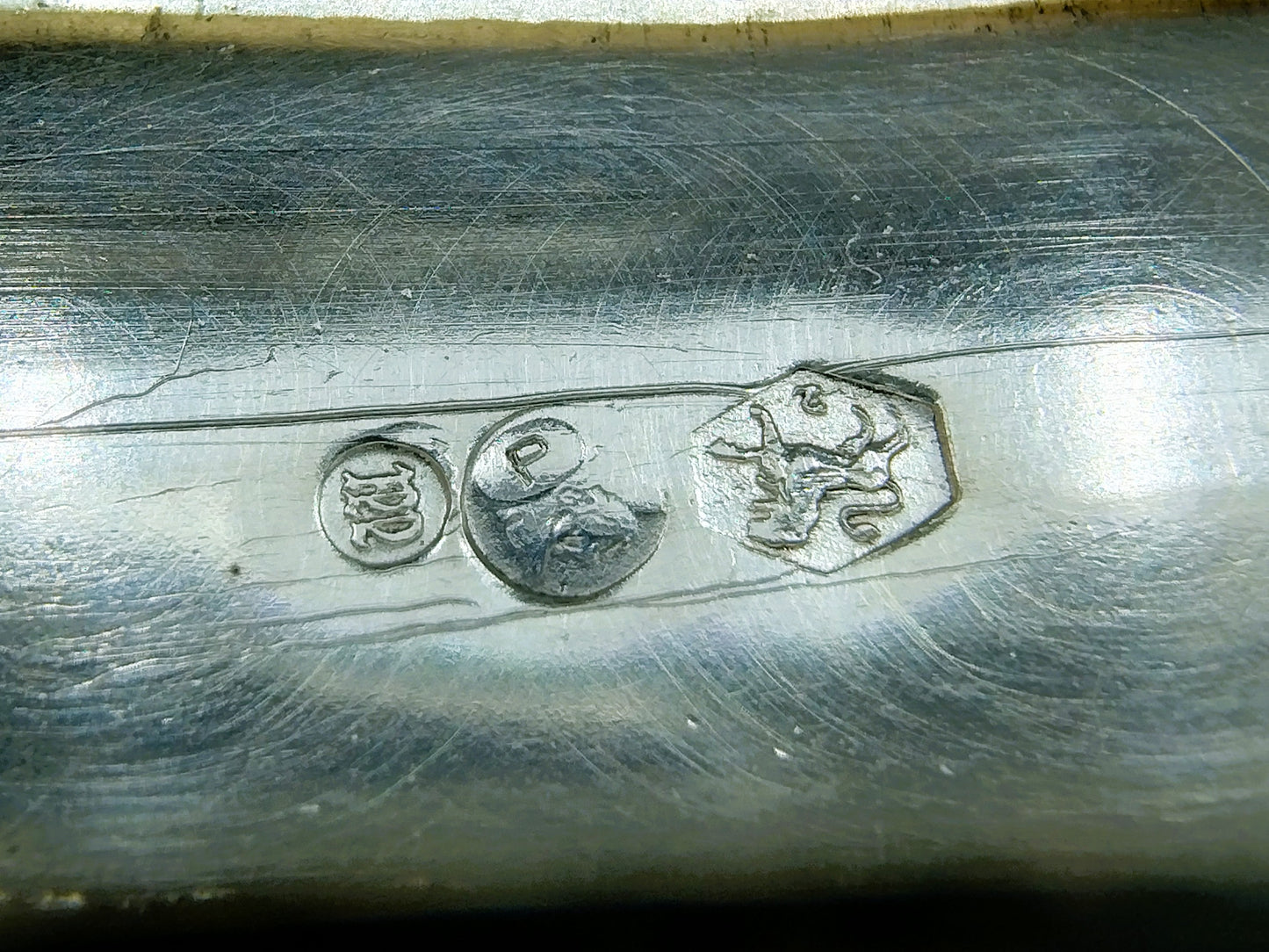 Zilveren miniatuur bestekdoos met lepels en vorken, Alkmaar,  1906