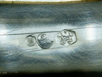 Zilveren miniatuur bestekdoos met lepels en vorken, Alkmaar,  1906