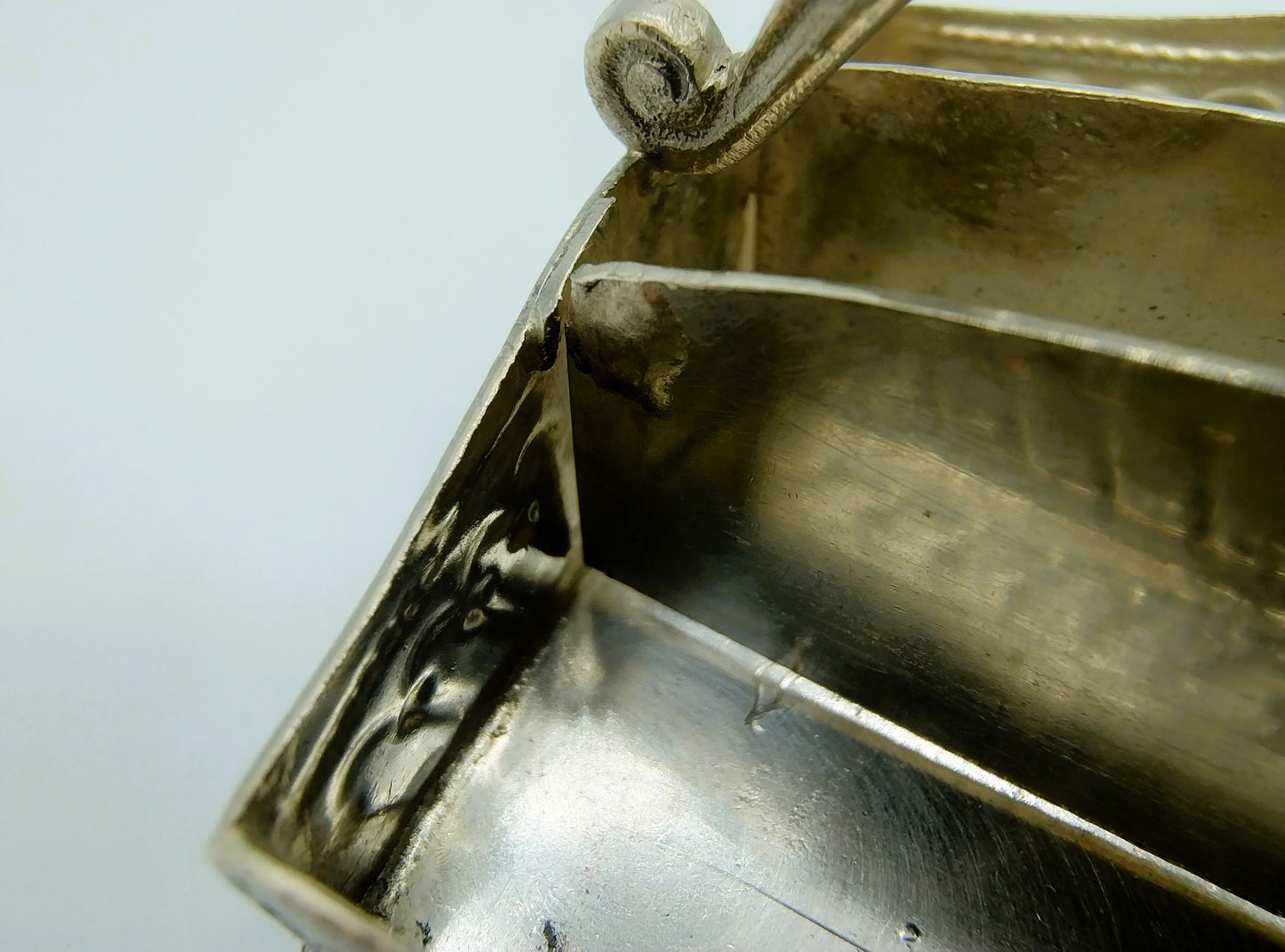 Zilveren miniatuur bestekdoos met lepels en vorken, Alkmaar,  1906