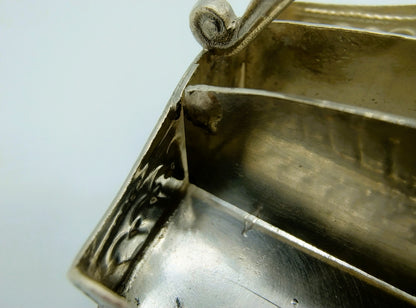 Zilveren miniatuur bestekdoos met lepels en vorken, Alkmaar,  1906