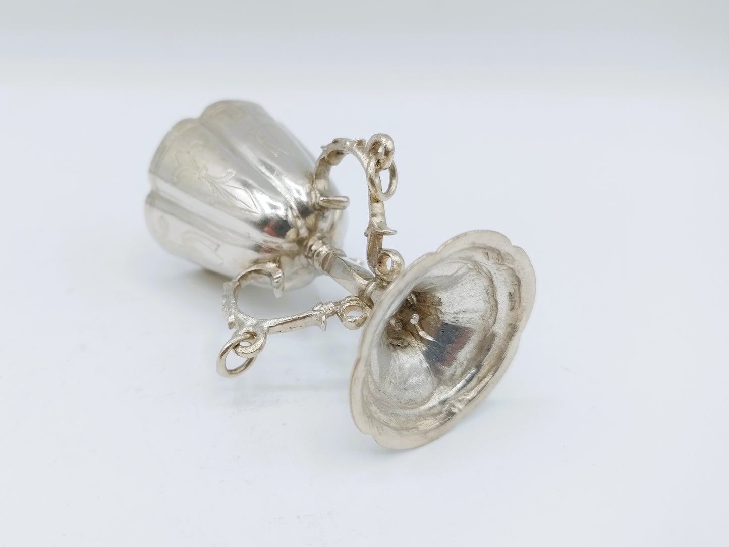 Zilveren miniatuur beker, Wed. W. de Pleyt, Schoonhoven,  ca. 1880