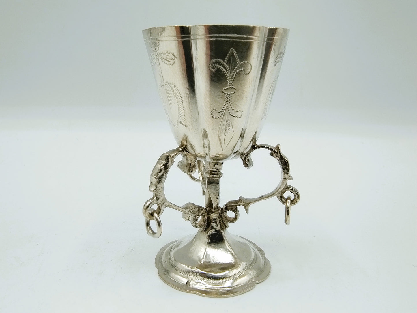Zilveren miniatuur beker, Wed. W. de Pleyt, Schoonhoven,  ca. 1880