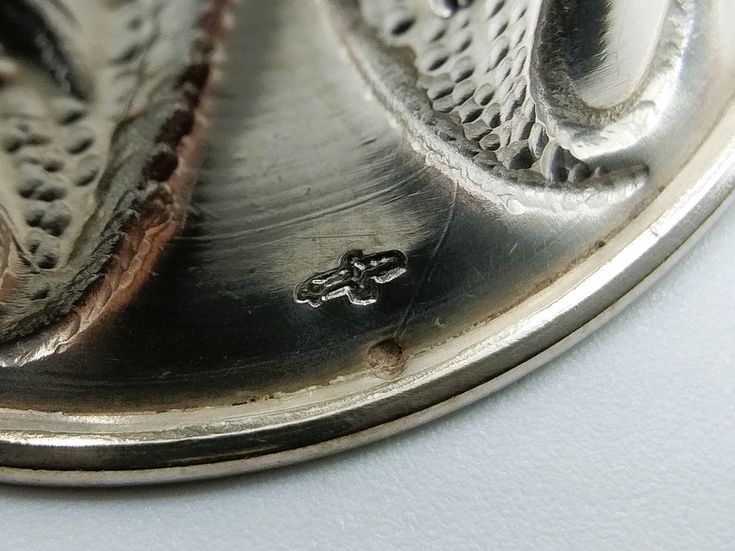 Zilveren miniatuur kop en schotel, 19e eeuws
