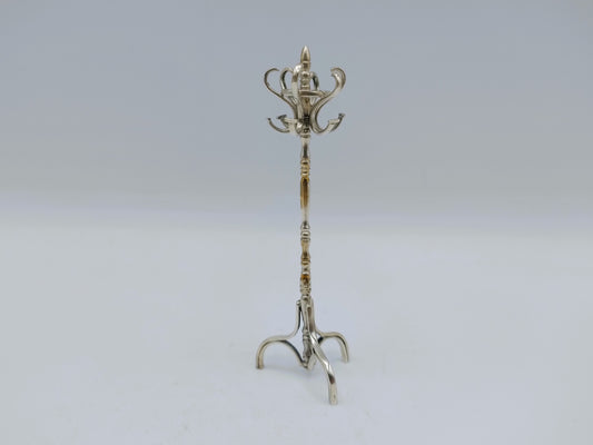 Silver miniature coat rack, 20th century