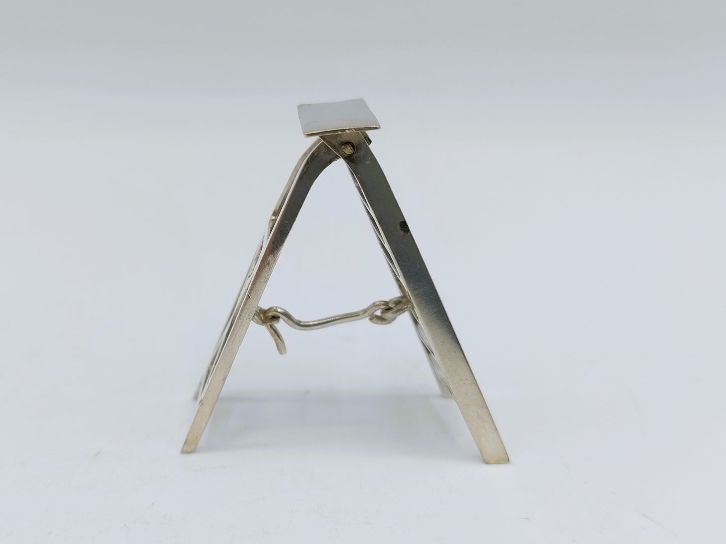 Zilveren miniatuur huishoud trap, 19e eeuws