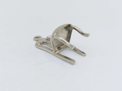 Zilveren miniatuur kinderstoel, 20e eeuws