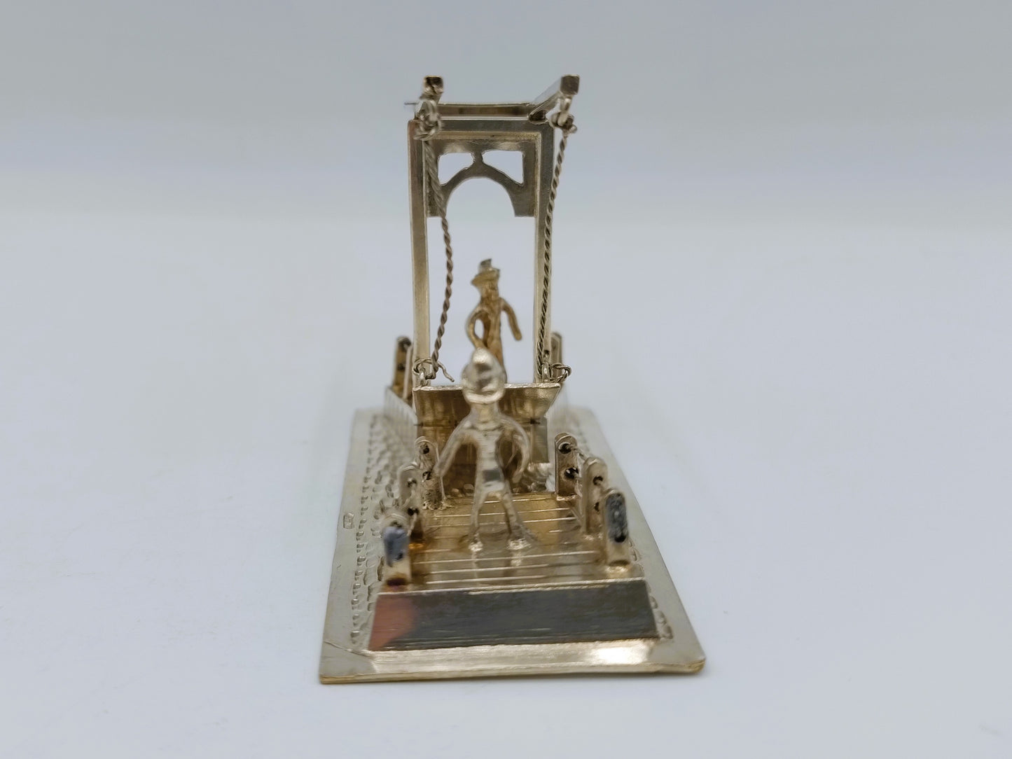 Zilveren miniatuur ophaalbrug, J. van Dijk, Hoorn, ca. 1910