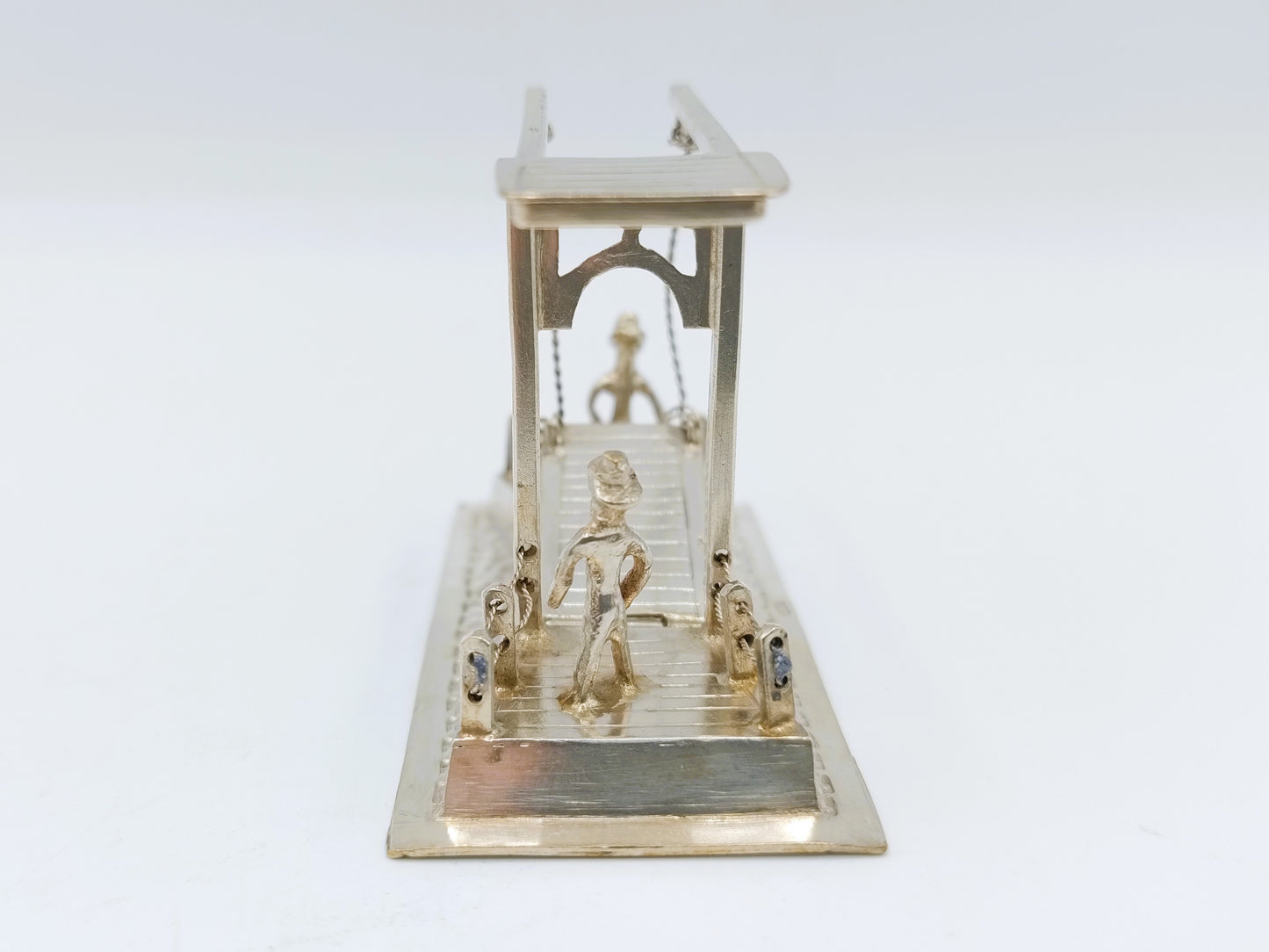 Zilveren miniatuur ophaalbrug, J. van Dijk, Hoorn, ca. 1910