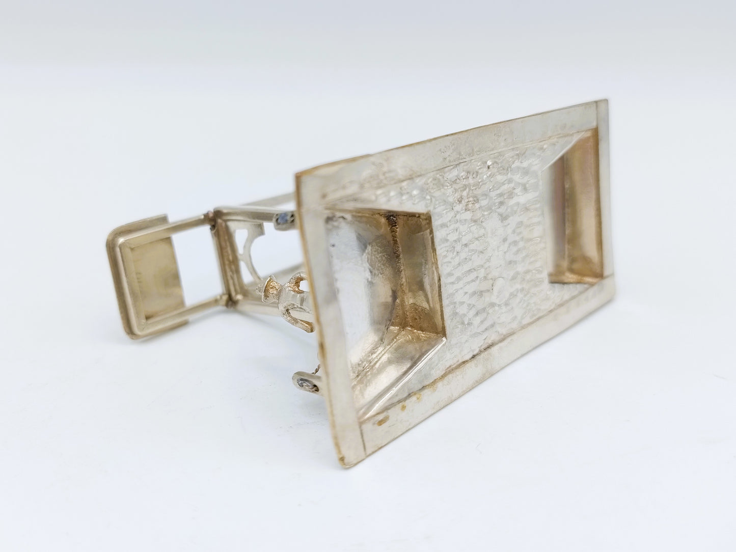 Zilveren miniatuur ophaalbrug, J. van Dijk, Hoorn, ca. 1910