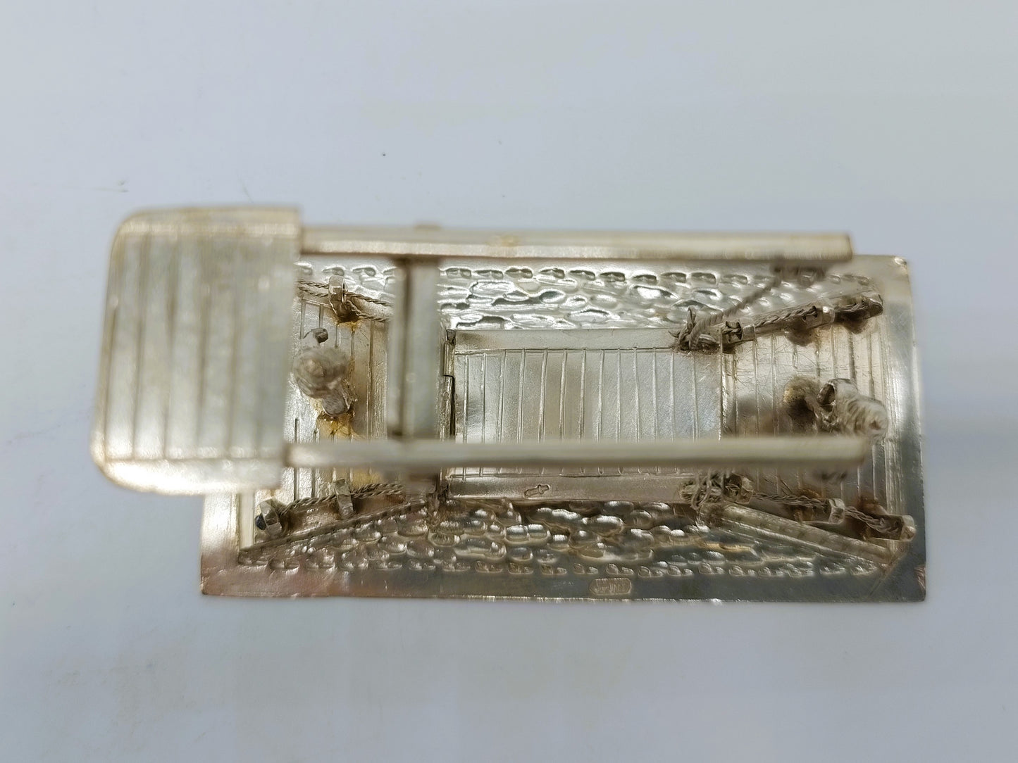 Zilveren miniatuur ophaalbrug, J. van Dijk, Hoorn, ca. 1910