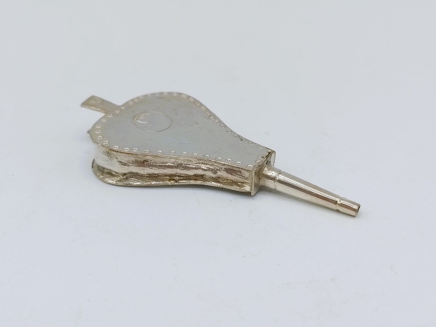 Zilveren miniatuur blaasbalg, J. van Straten, Hoorn, ca. 1850