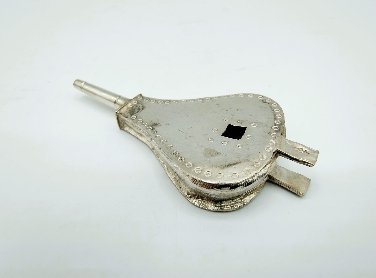Zilveren miniatuur blaasbalg, J. van Straten, Hoorn, ca. 1850