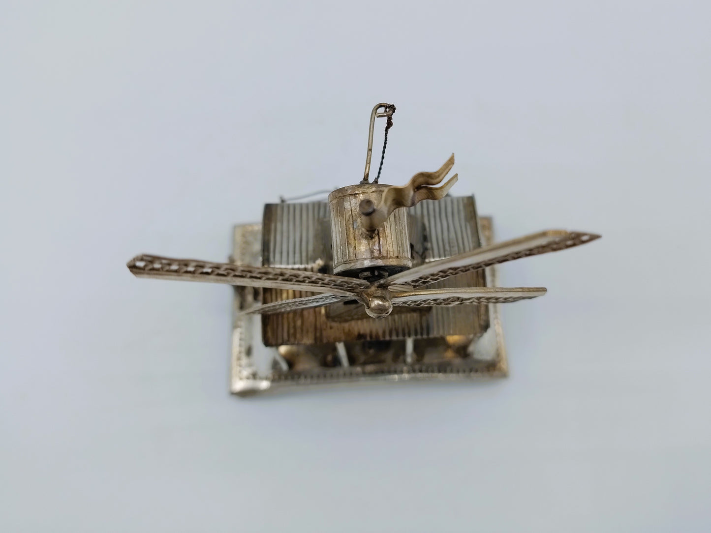 Zilveren miniatuur zaagmolen, J. Verhoogt, Hoorn, 1896