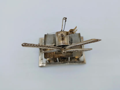 Zilveren miniatuur zaagmolen, J. Verhoogt, Hoorn, 1896