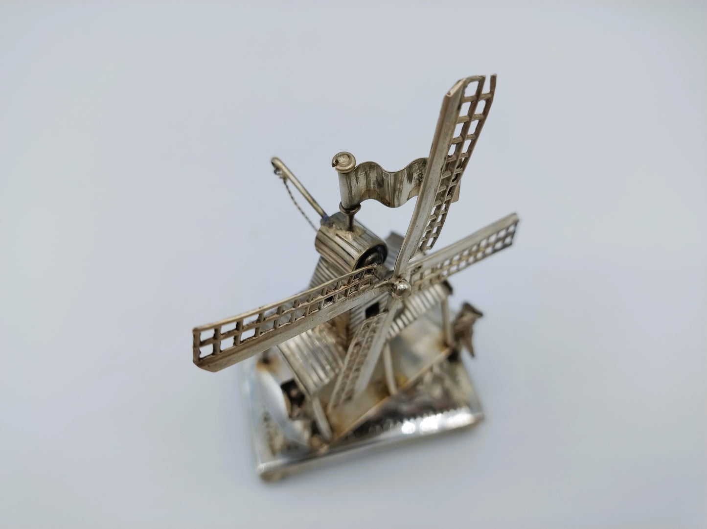 Zilveren miniatuur zaagmolen, Alkmaar, 1891