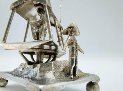 Zilveren miniatuur zaagmolen, Alkmaar, 1891