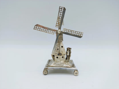 Zilveren miniatuur molen, J. Verhoogt, Hoorn, 1895