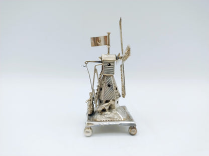 Zilveren miniatuur molen, J. Verhoogt, Hoorn, 1895