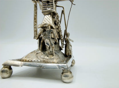 Zilveren miniatuur molen, J. Verhoogt, Hoorn, 1895