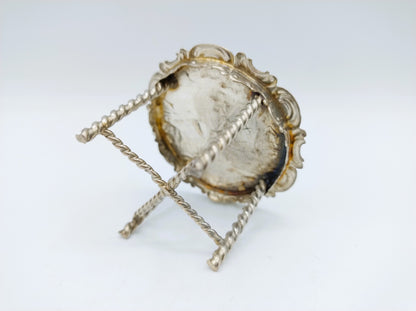 Zilveren miniatuur tafel, 19e eeuws